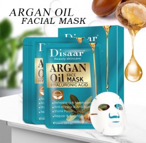 Disaar маска для лица с аргановым маслом, антивозрастная, 10 штук