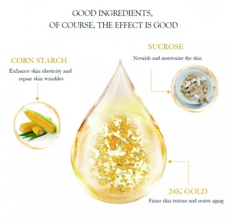 Aichun Beauty Пилинг - гель для лица и тела 24 K Pure Gold восстановление кожи 24 каррата золота,100г