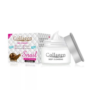 КРЕМ ДЛЯ ЛИЦА COLLAGEN SNAIL УЛИТКА+КОЛЛАГЕН ГЛУБОКОЕ УВЛАЖНЕНИЕ, ПРОТИВ СТАЕНИЯ ,80 ГР