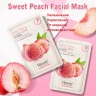 Маска для лица тканевая Disunie Sweet peach Retinol Персик 10 штук в упаковке